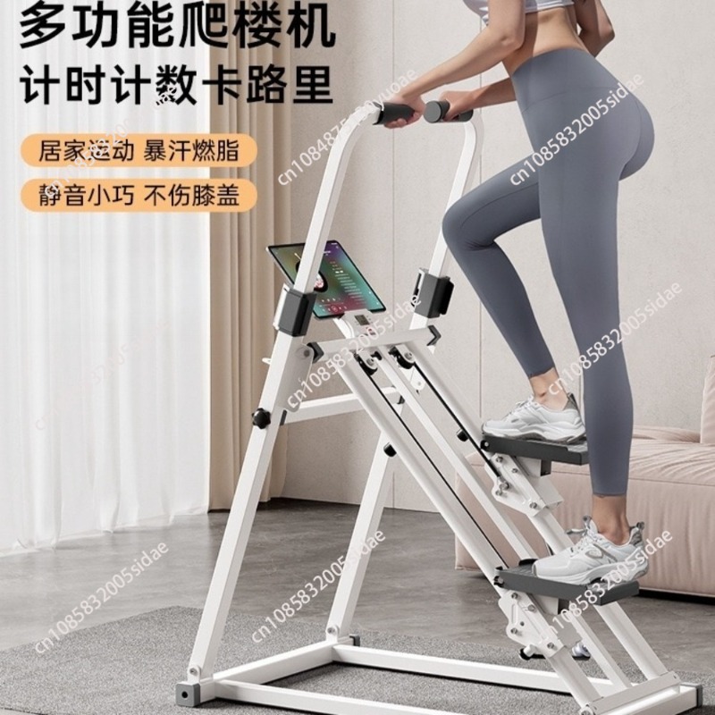 Home Gym Trainer - ホームフィットネス クライミングマシン ステッパー 手すり付き 登山シミュレーター 小スペース向け