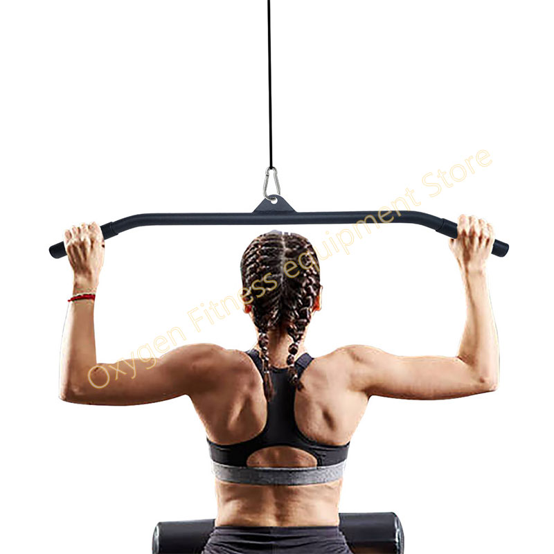 Home Gym Lat Pulldown - プーリーとロープ用のホイールバーアタッチメント,29/39/48インチ,上腕二頭筋と上腕三頭筋,背中のトレーニング,家庭体操