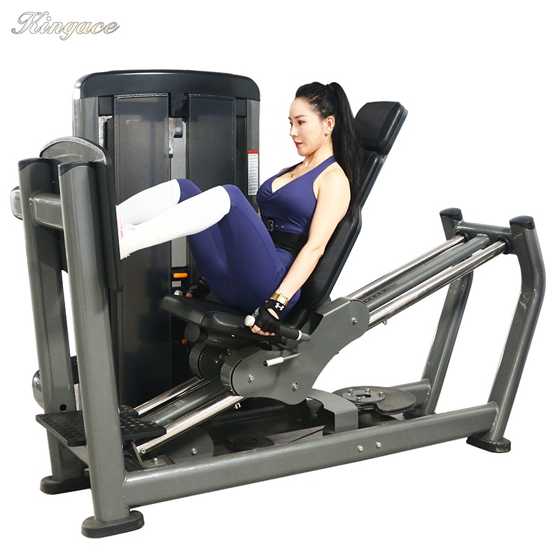 Vertical Leg Press - カスタムロゴ入りジムレッグプレス筋力マシン、シーテッドバーティカルピンロード式フィットネス機器、高品質フィットネス機器