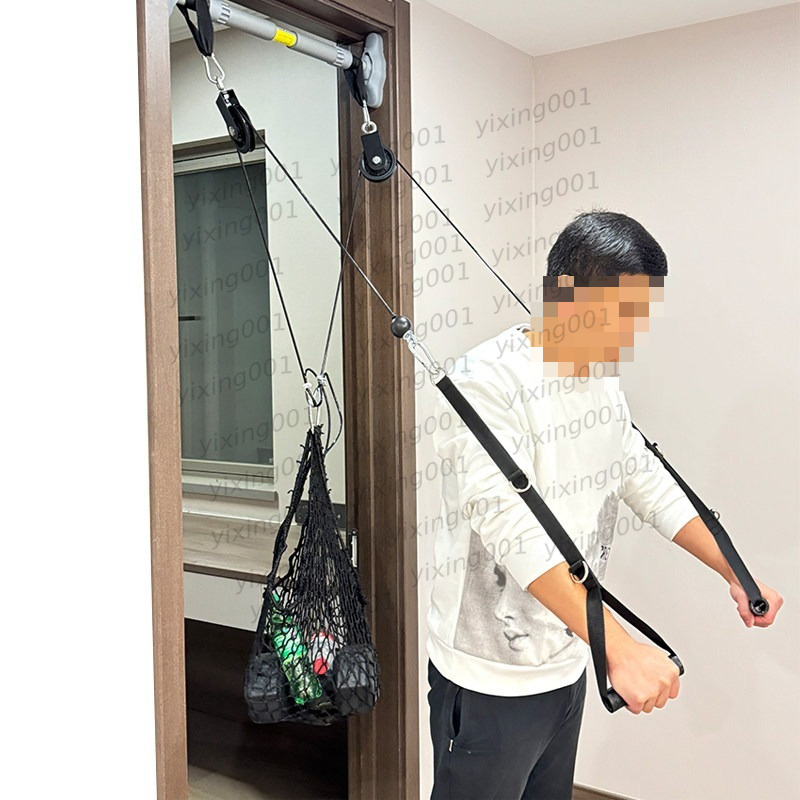 Home Gym Lat Pulldown - 多機能ジムケーブルハンドル DIYホームフィットネスプーリーシステム ラットプルダウン フライバック 筋力トレーニング用