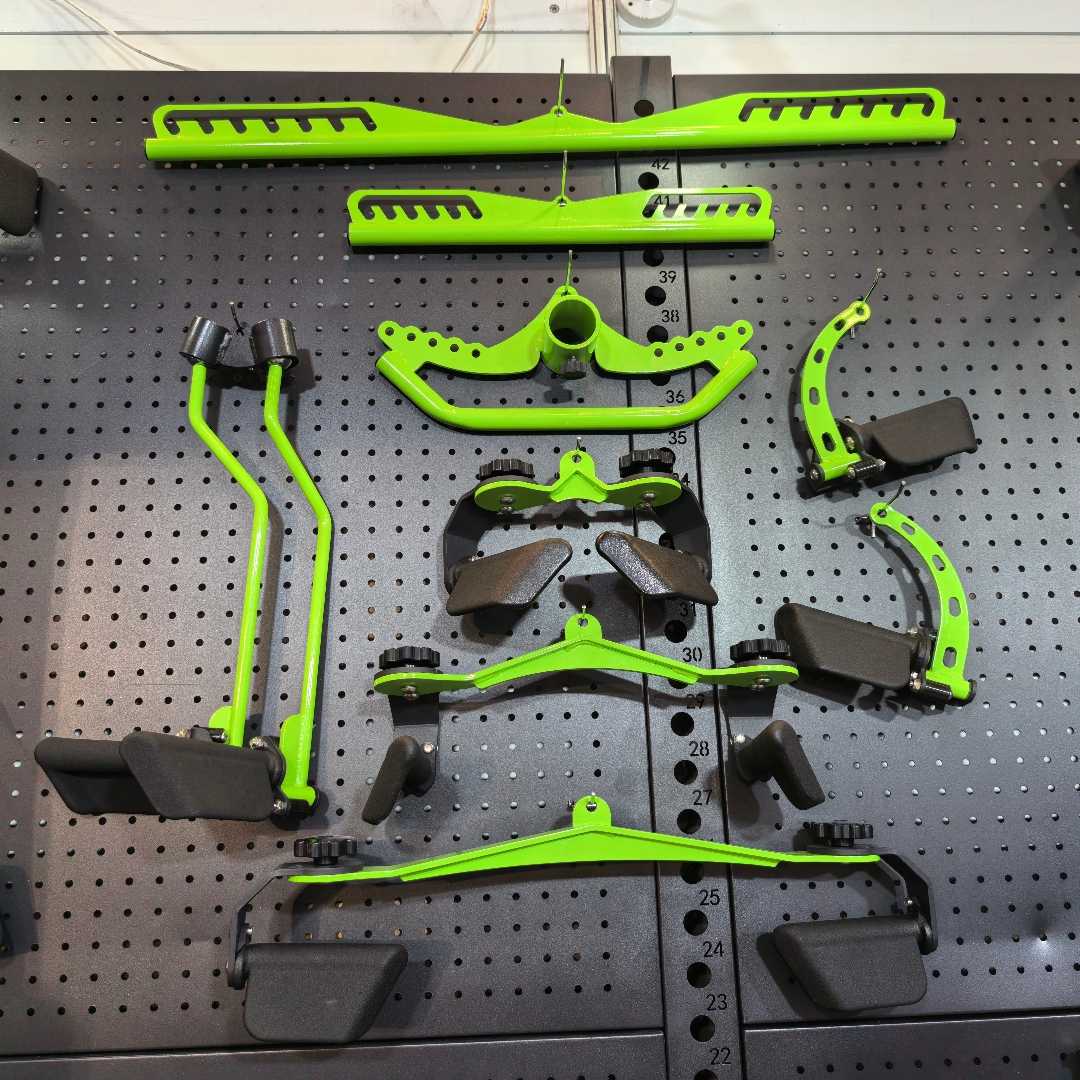 Home Gym Lat Pulldown - ラットプルダウングリップハンドル、Tバー、Vバー、上腕二頭筋、上腕三頭筋、バックブラスター、筋力トレーニング、ホームジム、ローイングマシンアタッチメント
