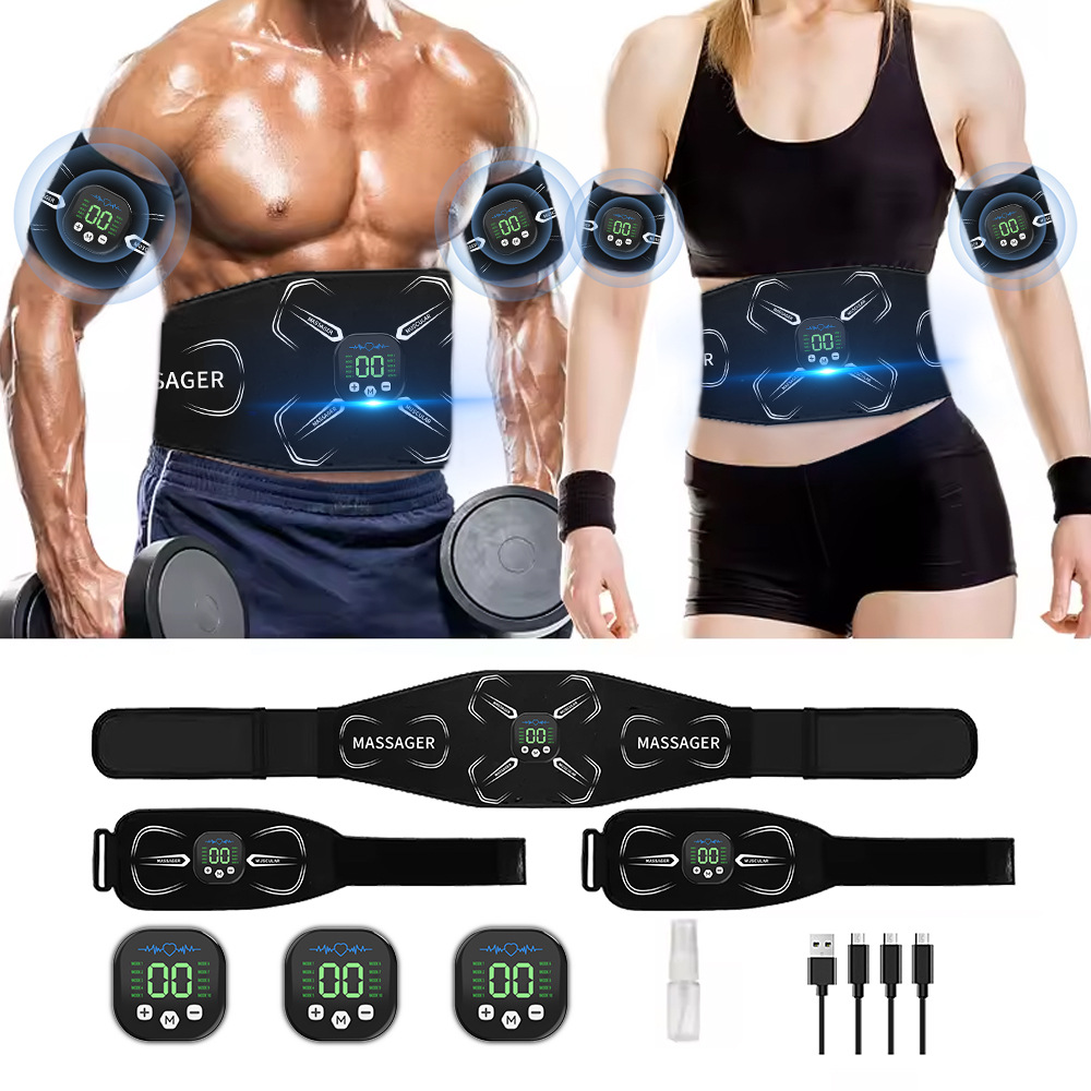 Home Gym Garden - EMS 筋肉刺激装置腹部トレーナー腹筋トナー腕腹脚エクササイズワークアウト減量脂肪燃焼ホームジムフィットネス機器
