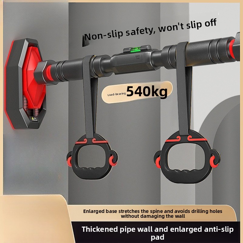 室内用ドア枠マウント式懸垂バー、穴あけ不要、吊り下げリング付 - Home Gym Garden のレビューと価格