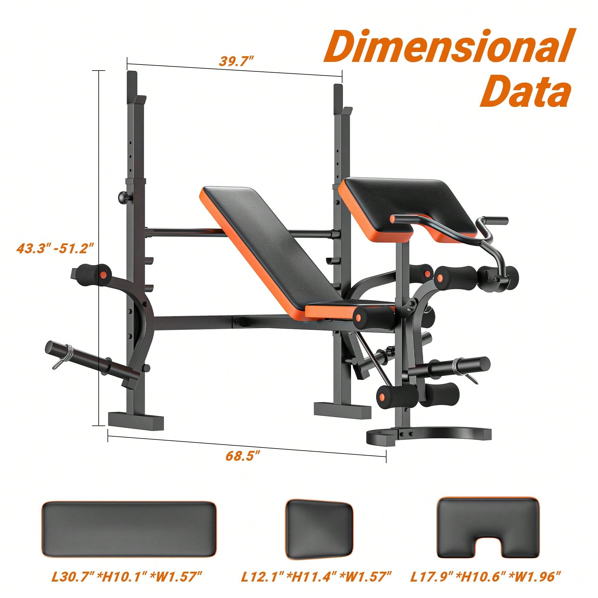 GIKPAL ウェイトベンチ、レッグエクステンション付きベン - Home Gym With Leg Press のレビューと価格