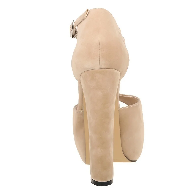女性サンダル夏セクシーなショーのぞき見つま先厚いハイヒールバ - Ankle Strap Attachment のレビューと価格