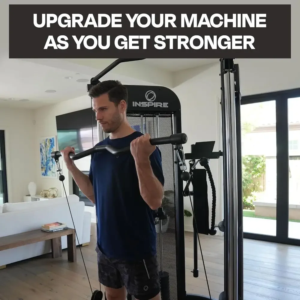 50ポンドのウェイトスタックアタッチメント（ホームジムまたは - Home Gym Cable Machine With Weight Stack のレビューと価格