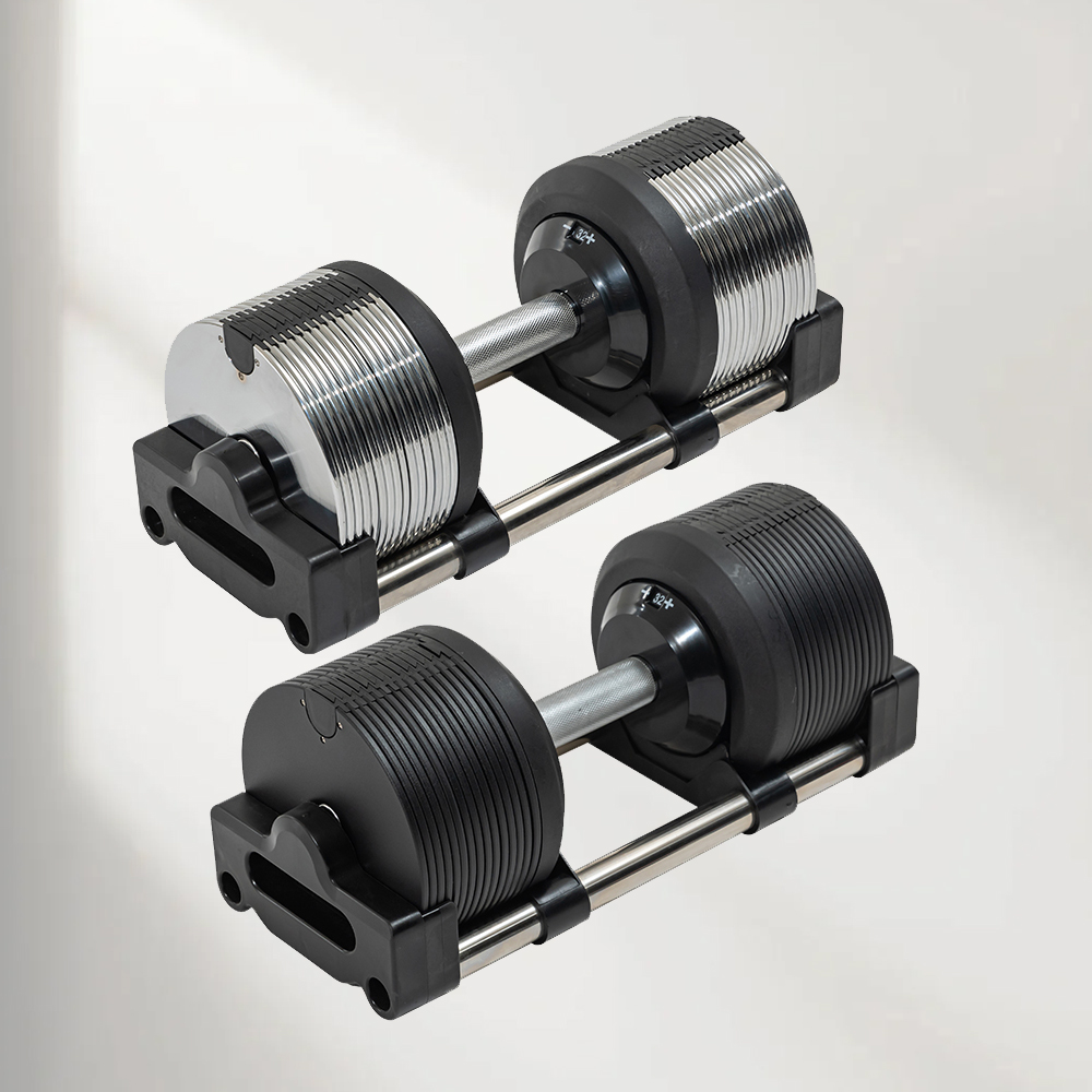 40kg調整可能ダンベルセット、スチール＆ラバー製フィットネ - Home Gym No Equipment のレビューと価格