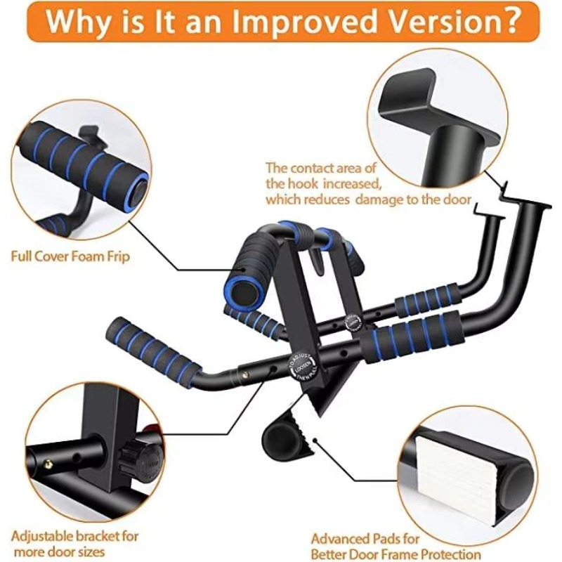 ドア枠用懸垂バー 多機能懸垂チンニングバー ホームドアフレー - Home Gym Trainer のレビューと価格