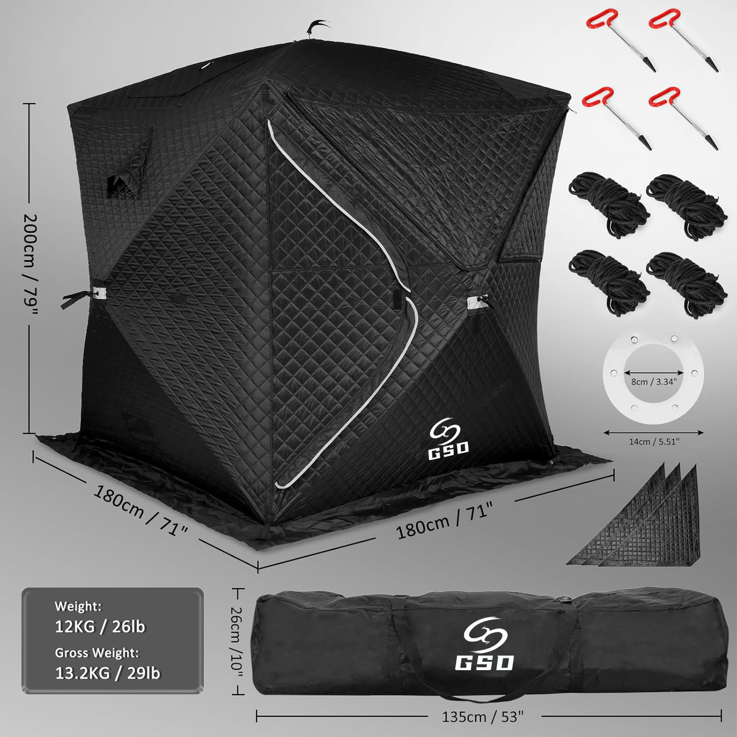 屋外サウナテント 携帯用耐火キャンプ用保温テント 氷上釣り用 - Sauna Home Gym のレビューと価格