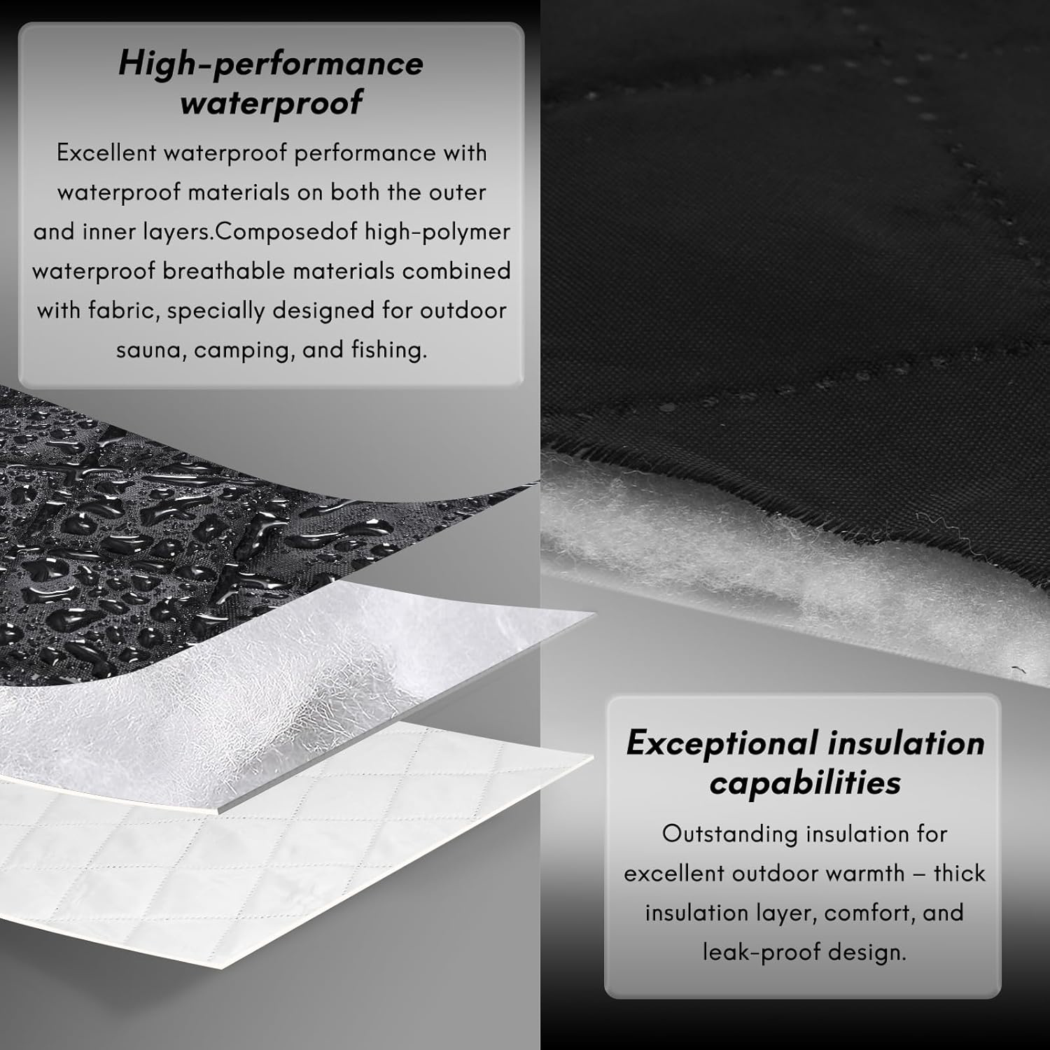 屋外サウナテント 携帯用耐火キャンプ用保温テント 氷上釣り用 - Sauna Home Gym のレビューと価格