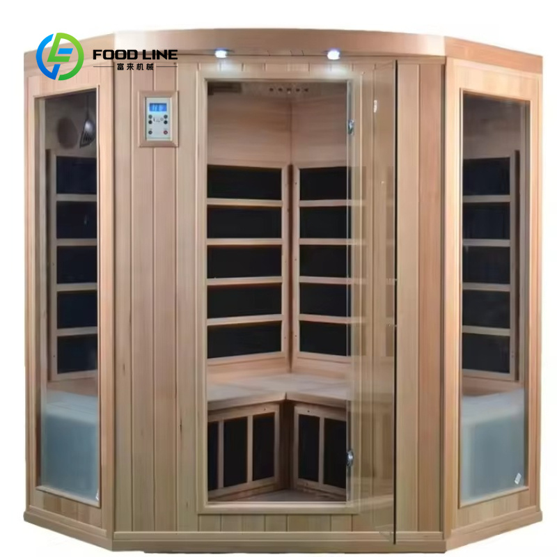 カスタマイズ可能な3～4人用フルスペクトル遠赤外線コーナーサ - Sauna Home Gym のレビューと価格
