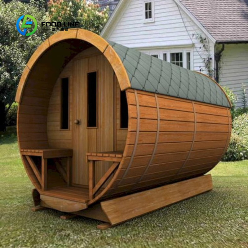 カスタマイズ可能な屋外用レッドシダーウッド製バレルサウナ、4 - Sauna Home Gym のレビューと価格