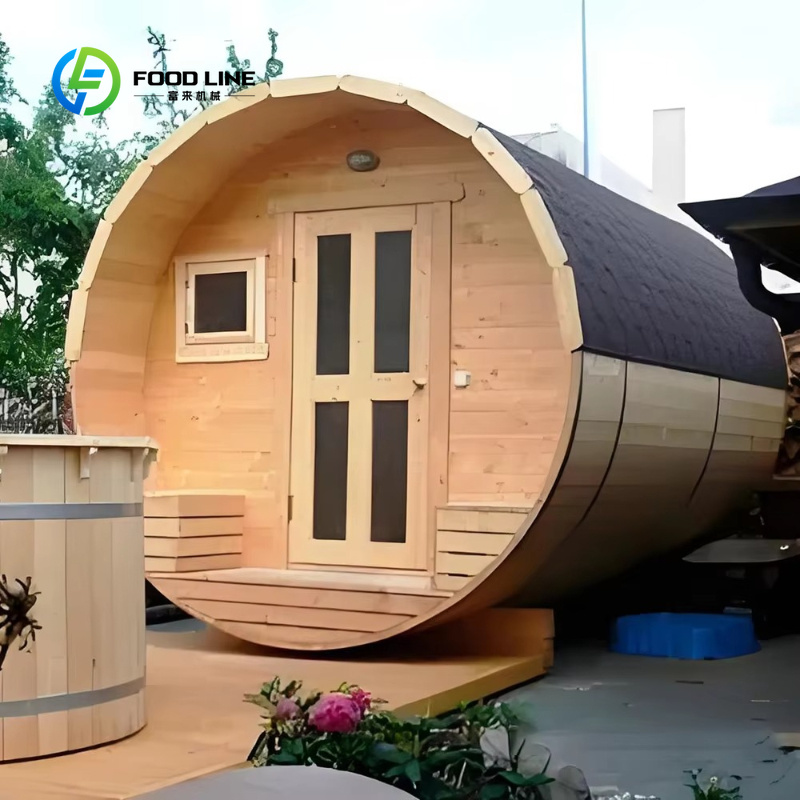 カスタマイズ可能な屋外用レッドシダーウッド製バレルサウナ、4 - Sauna Home Gym のレビューと価格