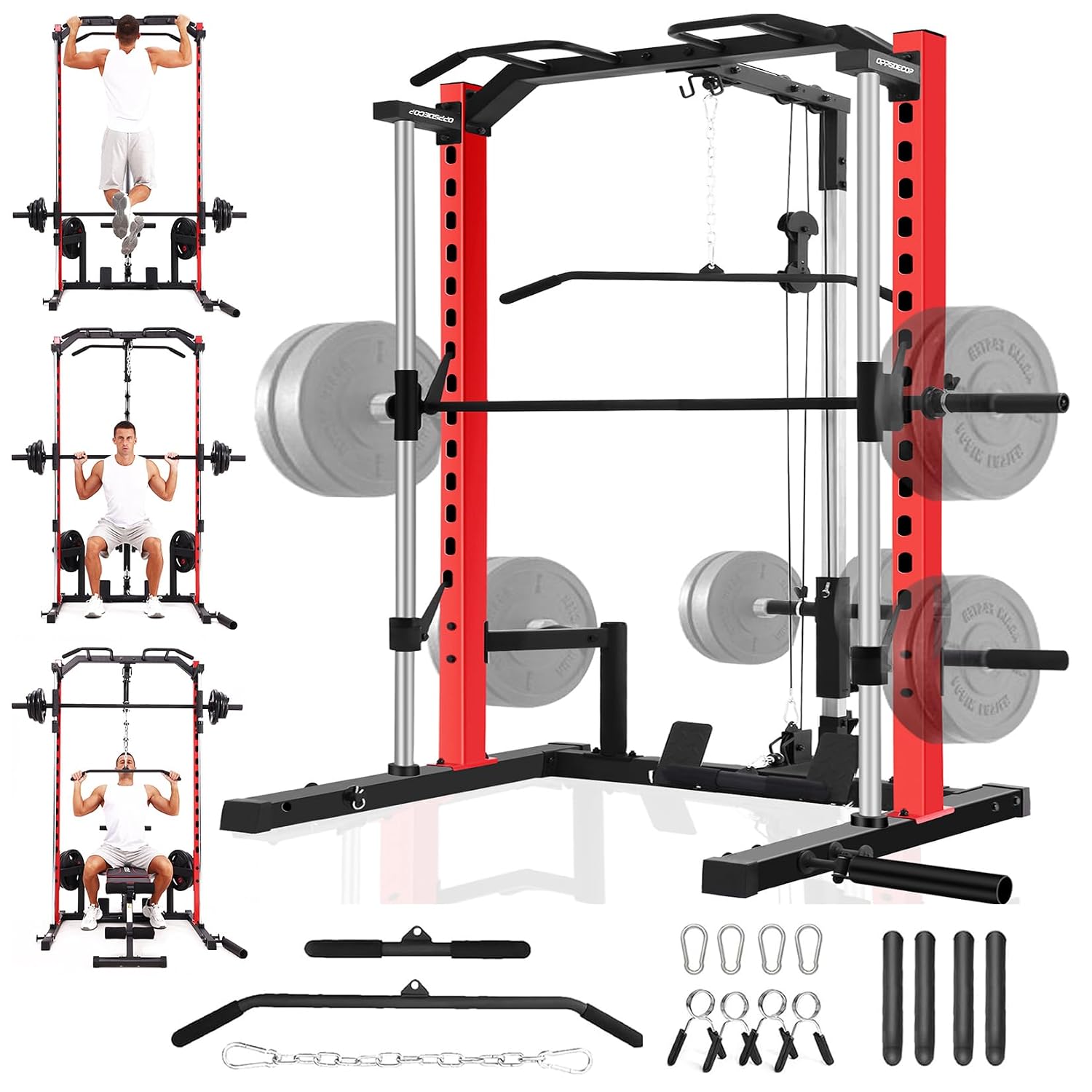 ホームジム用オールインワンスミスマシンパワーラック（ラットプ - Home Gym Lat Pulldown のレビューと価格