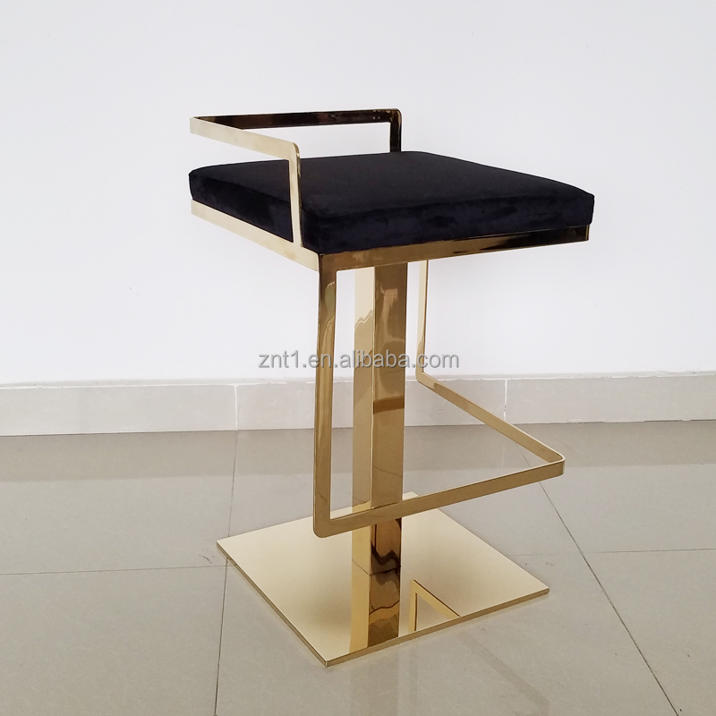 モダンラグジュアリーブラックスワンベルベット生地バーチェアゴ - Home Gym Gold のレビューと価格