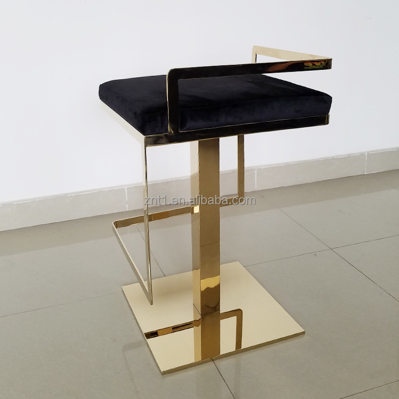 モダンラグジュアリーブラックスワンベルベット生地バーチェアゴ - Home Gym Gold のレビューと価格