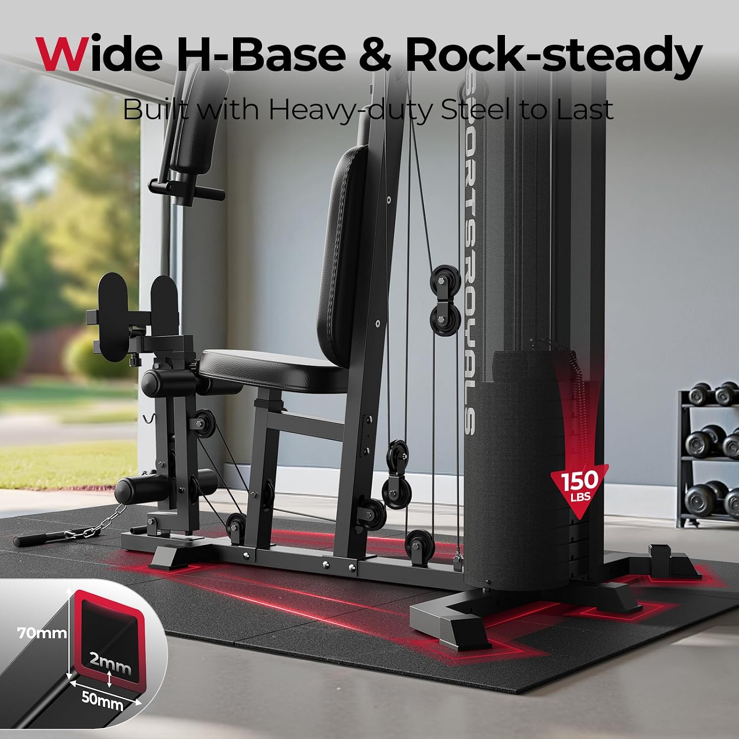 ホームジム、レッグプレス付き多機能トレーニングステーション、 - Home Gym With Leg Press のレビューと価格