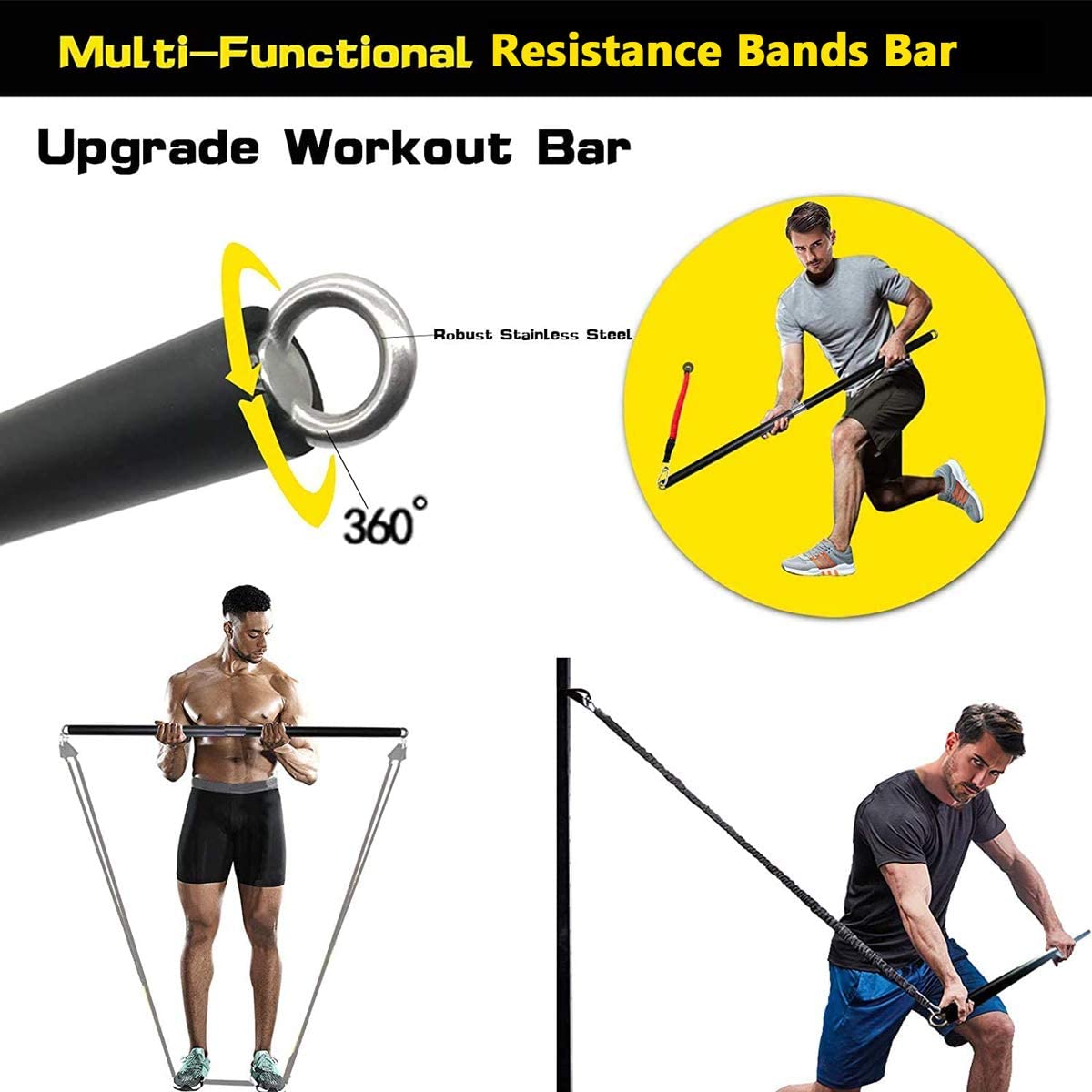 150ポンド フィットネス戦利品抵抗弾性バンドワークアウト  - Home Gym Garden のレビューと価格